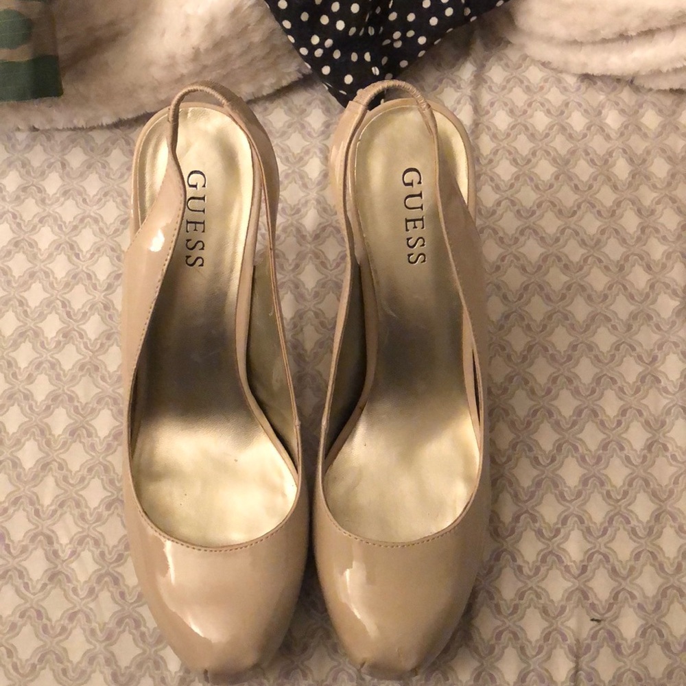 Guess beige high heels